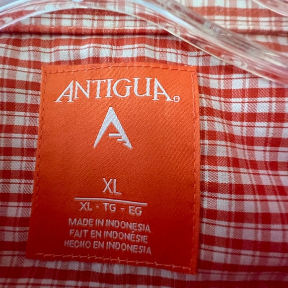 ANTIGUA MIAMI HURRICANES ORANGE PORTER WOVEN LONG SLEEVE BUTTON DOWN SHIRT
SZ XL - Picture 8 of 15
